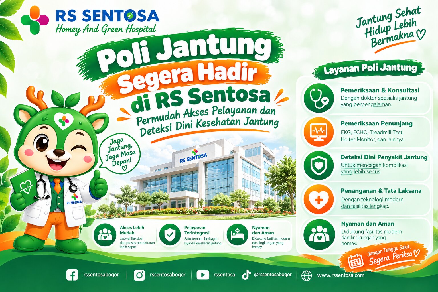 Poli Jantung Segera Hadir di RS Sentosa, Permudah Akses Pelayanan dan Deteksi Dini Kesehatan Jantung